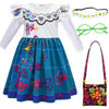 Choadam Mirabel Dress For Girls And Toddlers Princess Dress Black Witch Costume Princess Asha Costume Q41-100