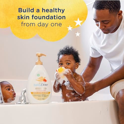 Baby Dove Sensitive Baby Wash Melanin-Rich Skin Nourishment For Baby Bath Time Tear-Free And Hypoallergenic 34 Oz