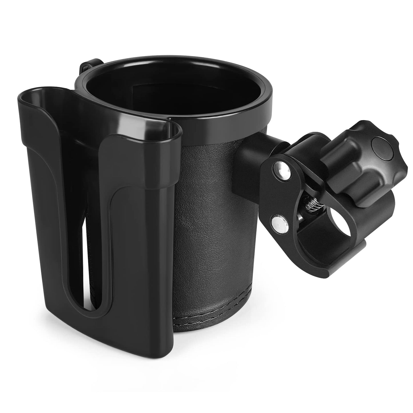 Accmor Stroller Cup Holder With Phone Keys Holder, 3-In-1 Universal Cup Holder, Drinks Bottle Holder For Stroller, Bike, Wheelch