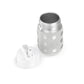 Lifefactory 8-Ounce Stainless-Steel Vacuum-Insulated Wide-Neck Baby Bottle With Straw Cap, Stone Gray (Ls2241Wcg4)