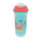 Nuby No Spill Insulated Cool Sipper Transition Cup With Soft Slicone Rim Spout | 9 Oz/ 270 Ml | 2 Pack Printed: Aqua Animals & W