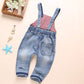 Kidscool Space Baby & Little Boys/Girls Plaid Lining Denim Overalls Jeans,Light Blue, 12-18 Months