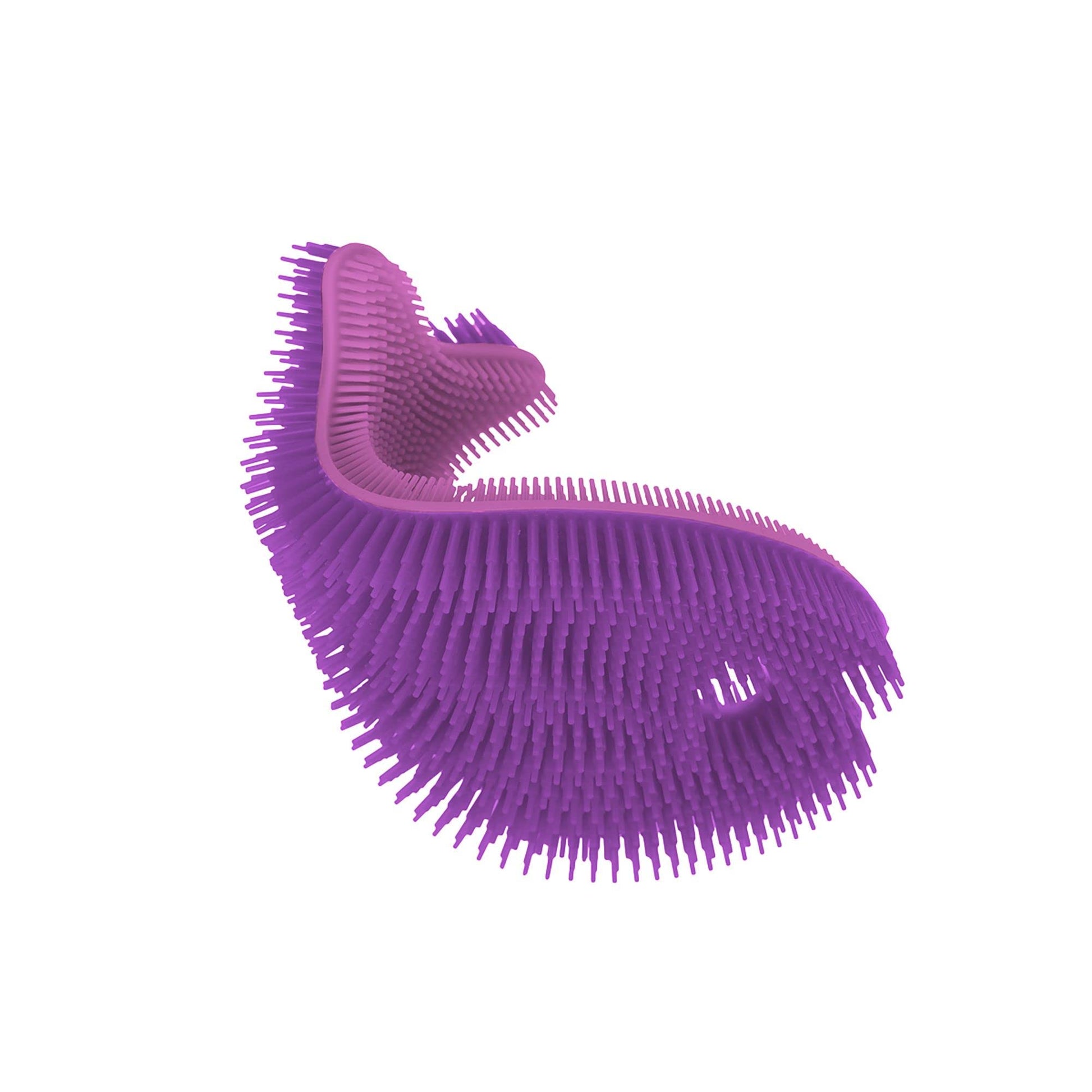 Innobaby Bathin' Smart Silicone Sensory Fish Bath Scrub For Babies And Toddlers - Purple