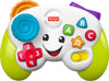 Fisher-Price Baby & Toddler Toy Laugh & Learn Game & Learn Controller Green Pretend Video Game with Music & Lights for Infants A