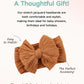 Zurlefy Rust Baby Headbands With Bows, Cute Headband Bow For Baby Girls Infant Head Wraps Newborn Toddler Bonnet Unisex Gifts(03