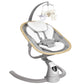 Angelbliss Baby Swing with Cry Detection, Electric Swing - Side-to-Side & 180 Rotation, for Infants & Toddlers (Grey) with 5 Spe