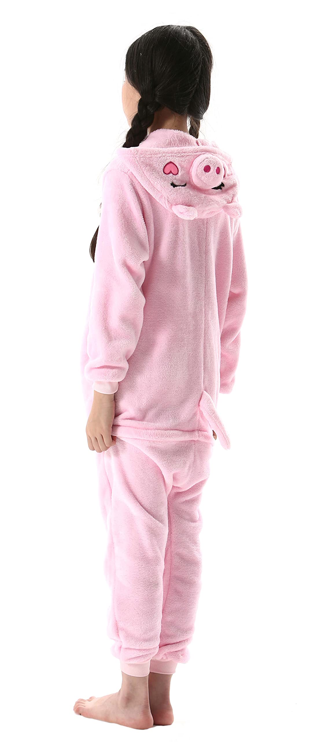 Atoz Onesie For Kids, Animal Pajamas Halloween Cosplay Costume For Girls Boys, Pig 8-9Y