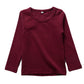 Kisbini Unisex Girls 100% Cotton Long Sleeve T-Shirt Top Tees Wine Red 12 Months