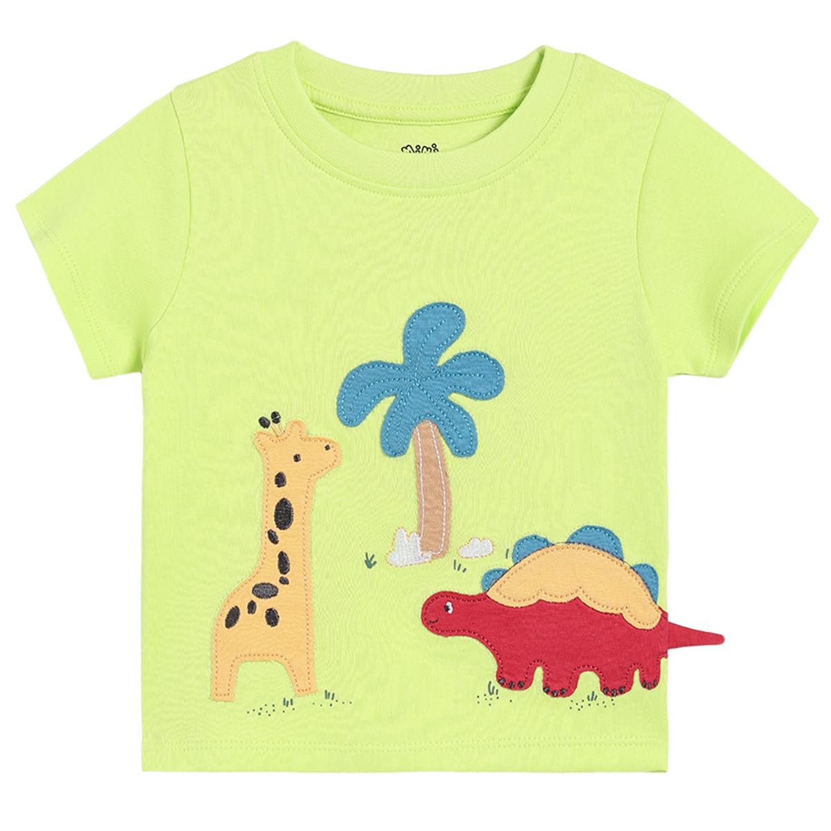 Miniklub Baby Boys Round Neck Short Sleeve Knit TShirt (1218M) Multicolour