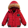 AMIYAN Toddler Boys Down Jacket Winter Jacket Hooded Thickened Warm Snowsuit Coat Parka Outerwear 3-4T