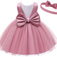 Jup Elle Baby Flower Girl Party Wedding Dress, Sleeveless Floor Length Tutu Tulle Dance Gown 6 Months