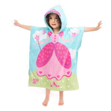 Florica Hooded Bath Towels For Girls Kids Toddlers Children 2 To 6 Years Old Cotton Ultra Soft Absorbent Poncho Beach Towel For