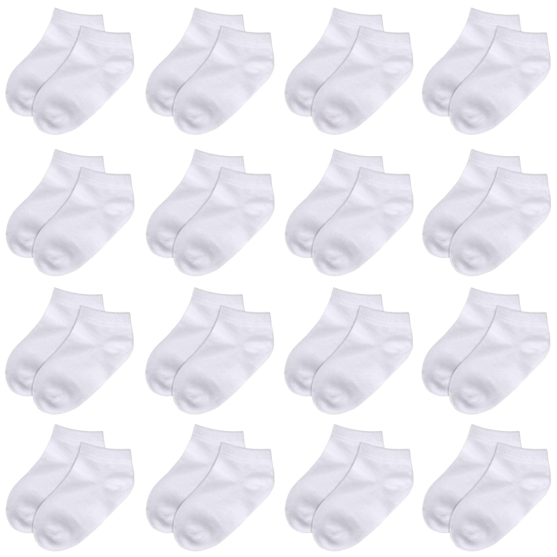 Toddler Socks - 16 Pack Kids Low Cut Athletic Ankle Socks Baby Boys Girls Breath WBCBBB07Q437LNZ