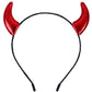 Bonnie Z. Leonardo Glossy Devil Horns Headband Red