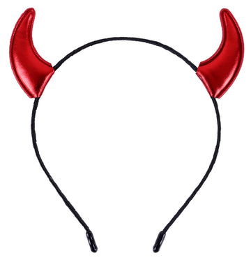 Bonnie Z. Leonardo Glossy Devil Horns Headband Red