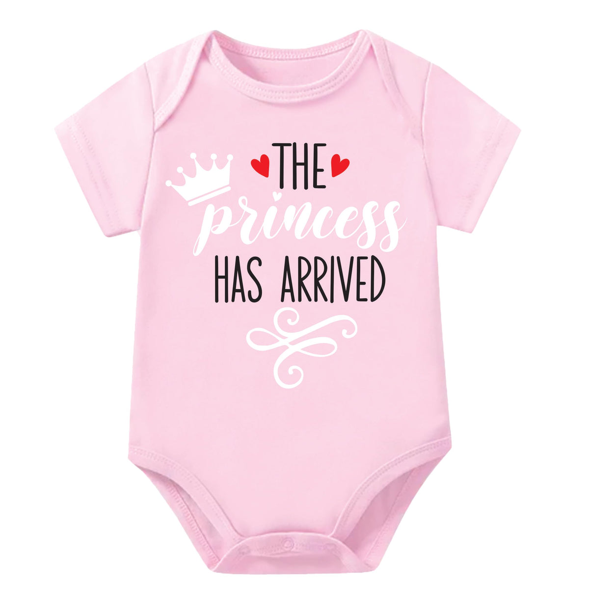Lillypupp Unisex Pure Cotton New Born Baby Romper Bodysuit With Funny Princess Quote For Baby Girls Dress.