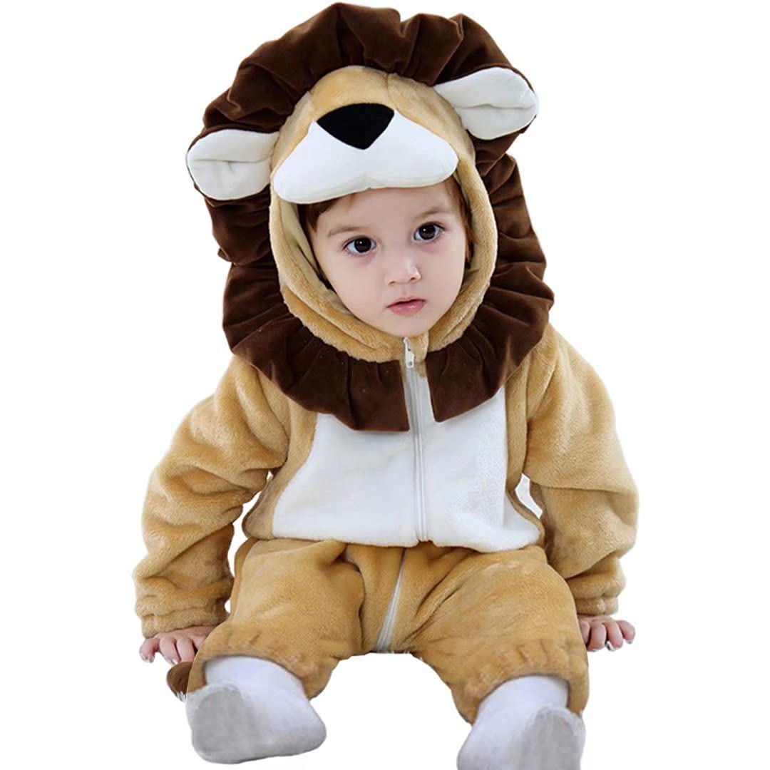 Baby Lion Costumes Unisex Toddler Outfit Halloween Dress Up Romper 12-18 Months