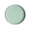 mushie Classic Silicone Suction Plate | BPA-Free Non-Slip Design (Cambridge Blue)