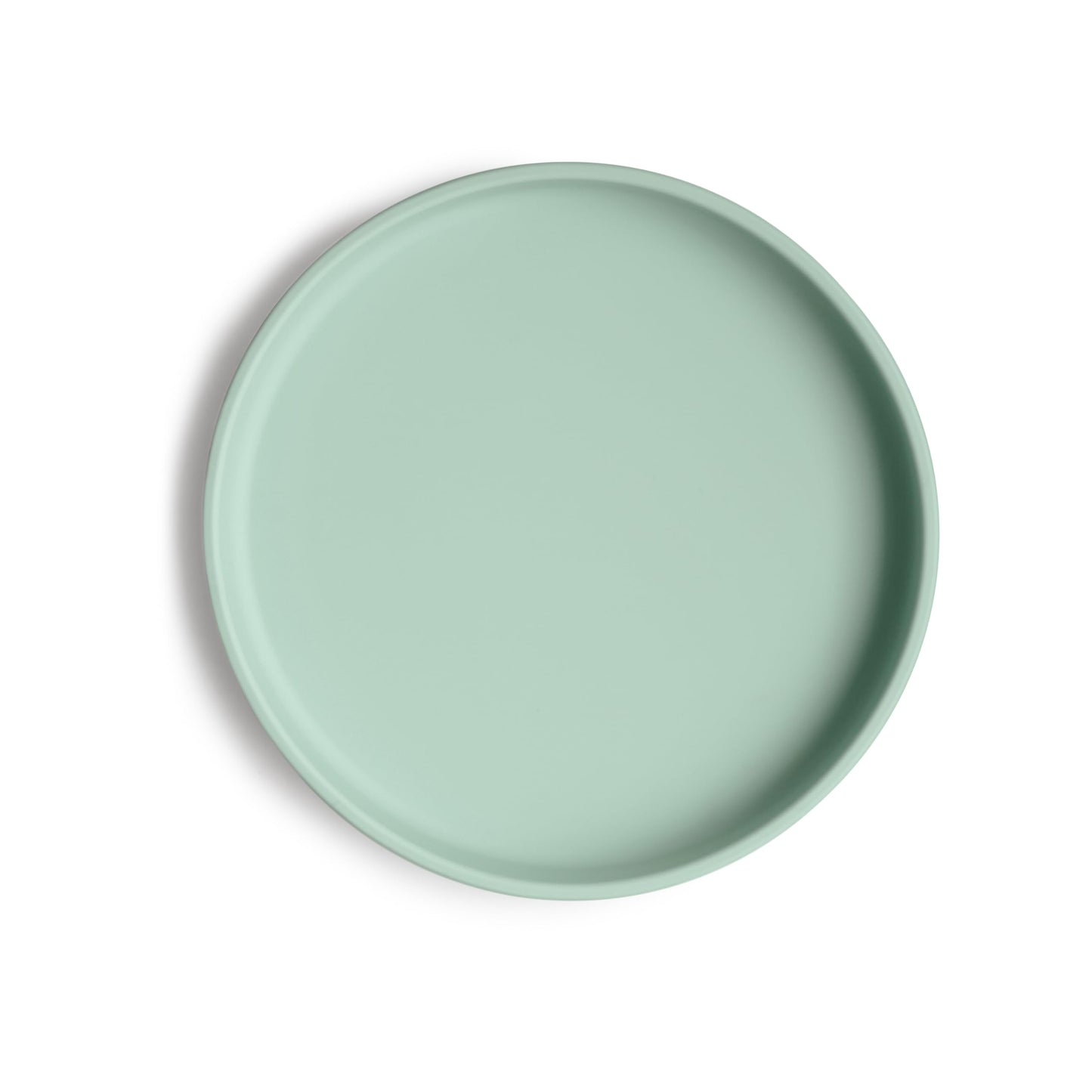mushie Classic Silicone Suction Plate | BPA-Free Non-Slip Design (Cambridge Blue)