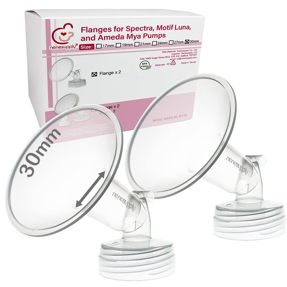 Nenesupply 2Pc 30Mm Flanges Compatible With Spectra S1 Spectra S2 Synergy Gold Breastpumps Replacement To Spectra Pump Parts And