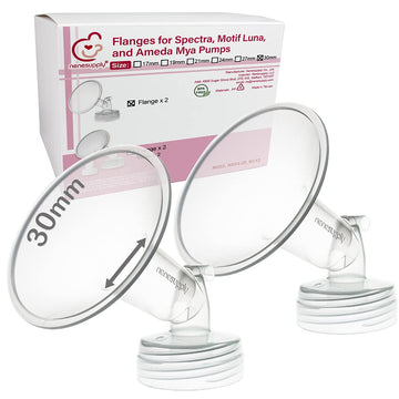 Nenesupply 2Pc 30Mm Flanges Compatible With Spectra S1 Spectra S2 Synergy Gold Breastpumps Replacement To Spectra Pump Parts And
