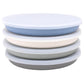 Weesprout Bamboo Plates With Lids, Set Of 4 Bamboo Plates For Kids, Kid-Sized Design, Bamboo Kids Plates With Lids For Leftovers