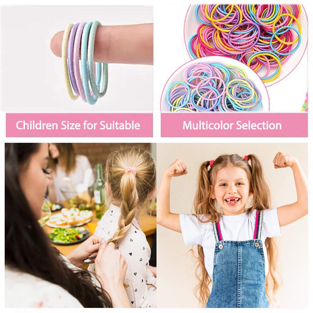 200pcs Hair Ties for Kids Hair Ties Toddler Girls for Girls Elastic Hair Bands Small Kids