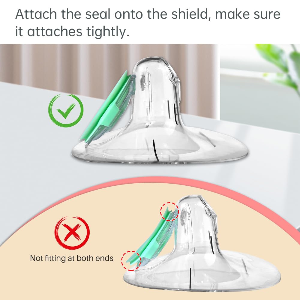Tbuymax 4 Pc Pump Seals Compatible With Elvie Wearable Breast Pump Parts, Silicone Membrane Diaphragm Compatible With Elvie Pump