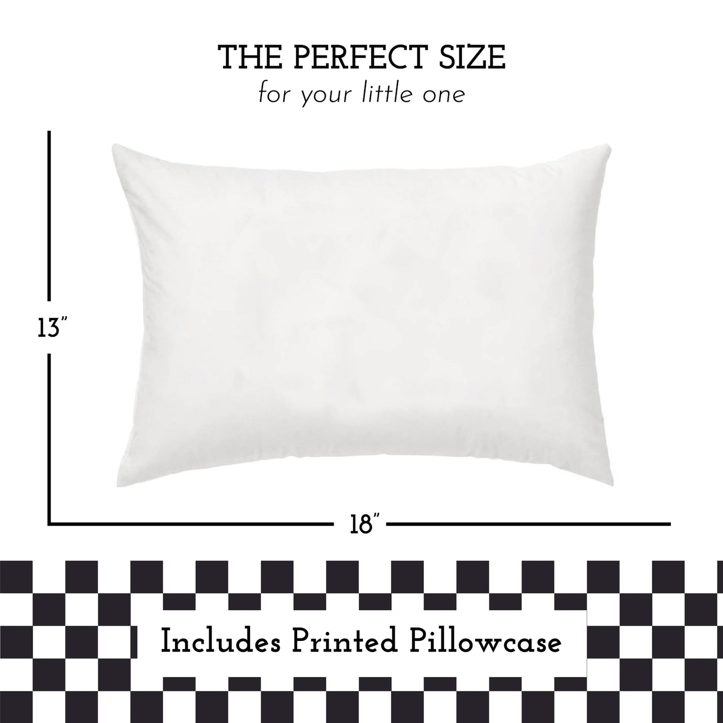 Toddler Pillow With Pillowcase 13X18, Kids Pillow For Sleeping, Toddler Pillow 2 Year Old, Better Neck Support Ergonomic Pillow
