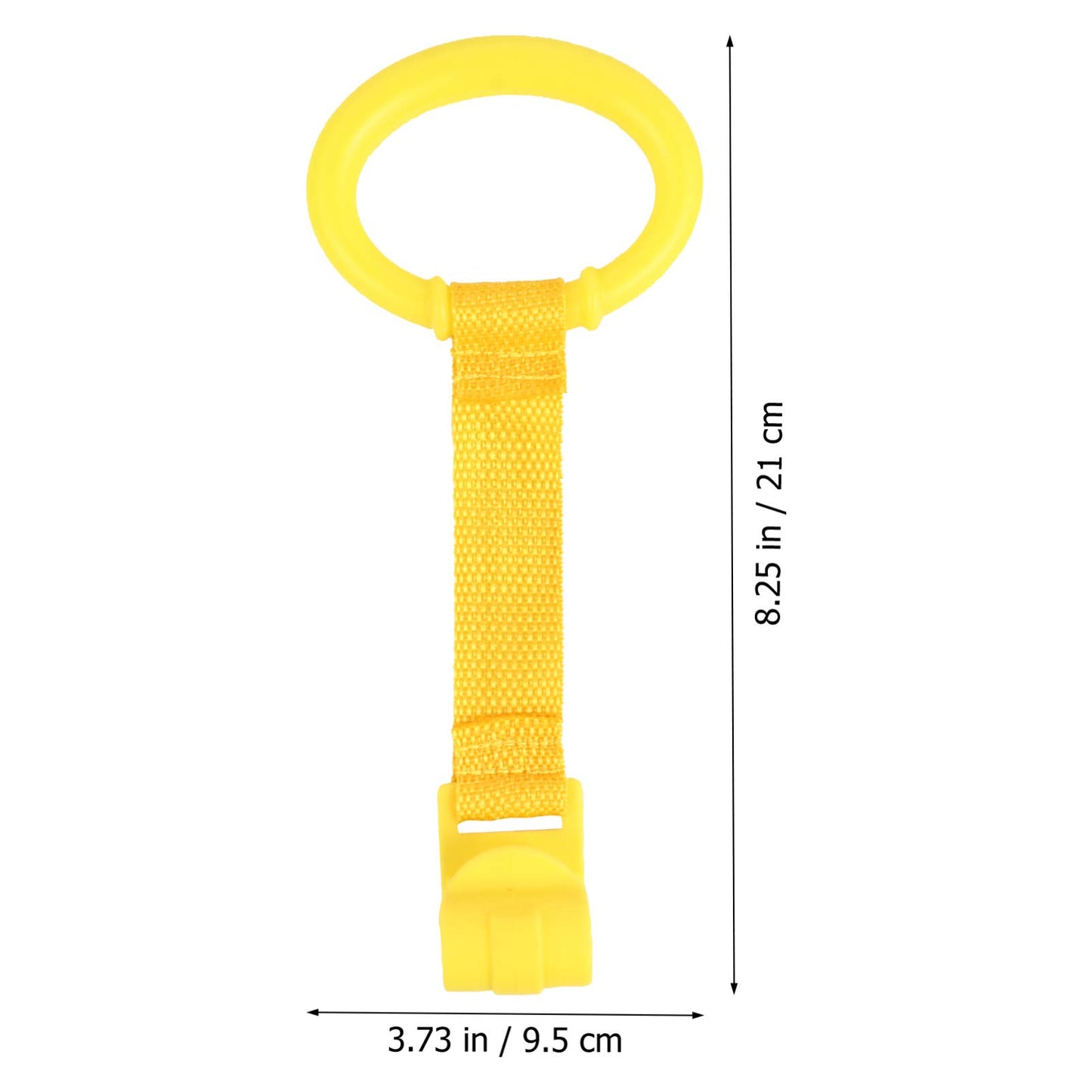 Kisangel 4Pcs Baby Play Gym Baby Crib Pull Ring Baby Bed Stand Up Rings Nursery Baby Cot Rings Toddler Activity Kids Walking Tra