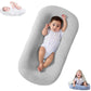 DAOLUAN Baby Lounger Bionic Organic Lounger Soft Breathable Baby Nest for Newborn Infant Babies 0-18 Months (Grey, OneSize)