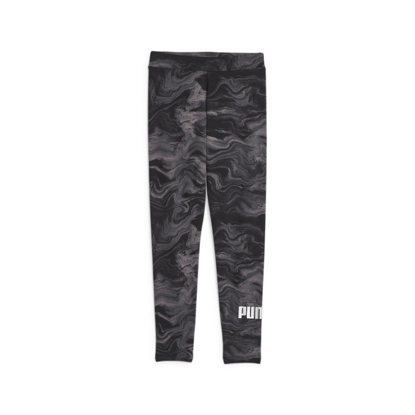 PUMA Girls ESS+ MARBLEIZED AOP Leggings, Black, 164 (67643901)