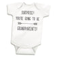 Bump And Beyond Designs Surprise Pregnancy Announcement Grandparents, Newborn Bodysuit, White, 0-3 Months