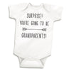 Bump And Beyond Designs Surprise Pregnancy Announcement Grandparents, Newborn Bodysuit, White, 0-3 Months