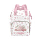 Personalized Baby Diaper Bag Backpack for Women, Custom Name Nursing Mommy Daypack, Diaper Bag for Girls Boys, New Mom Gifts (Fl