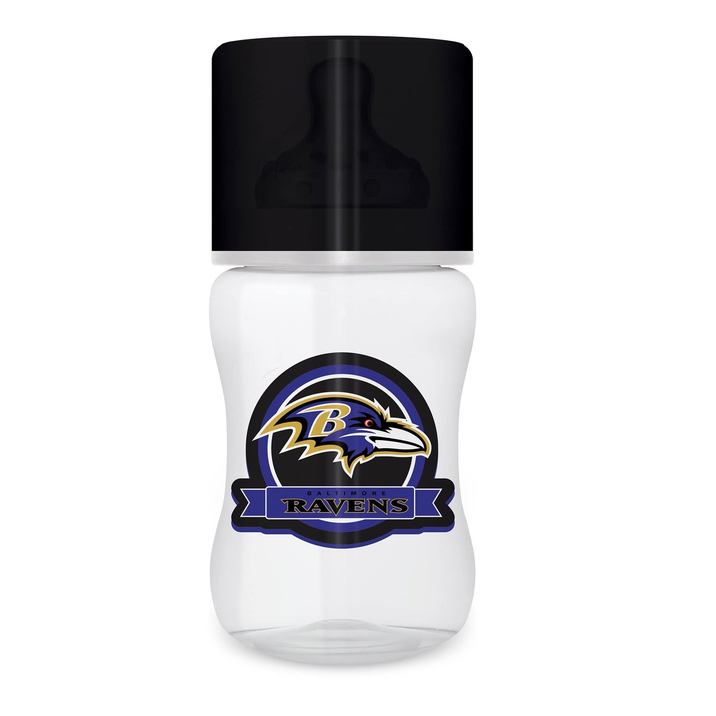 BabyFanatic Baby Bottle - NFL Baltimore Ravens - Officially Licensed for Your Little Fans Meal Time
