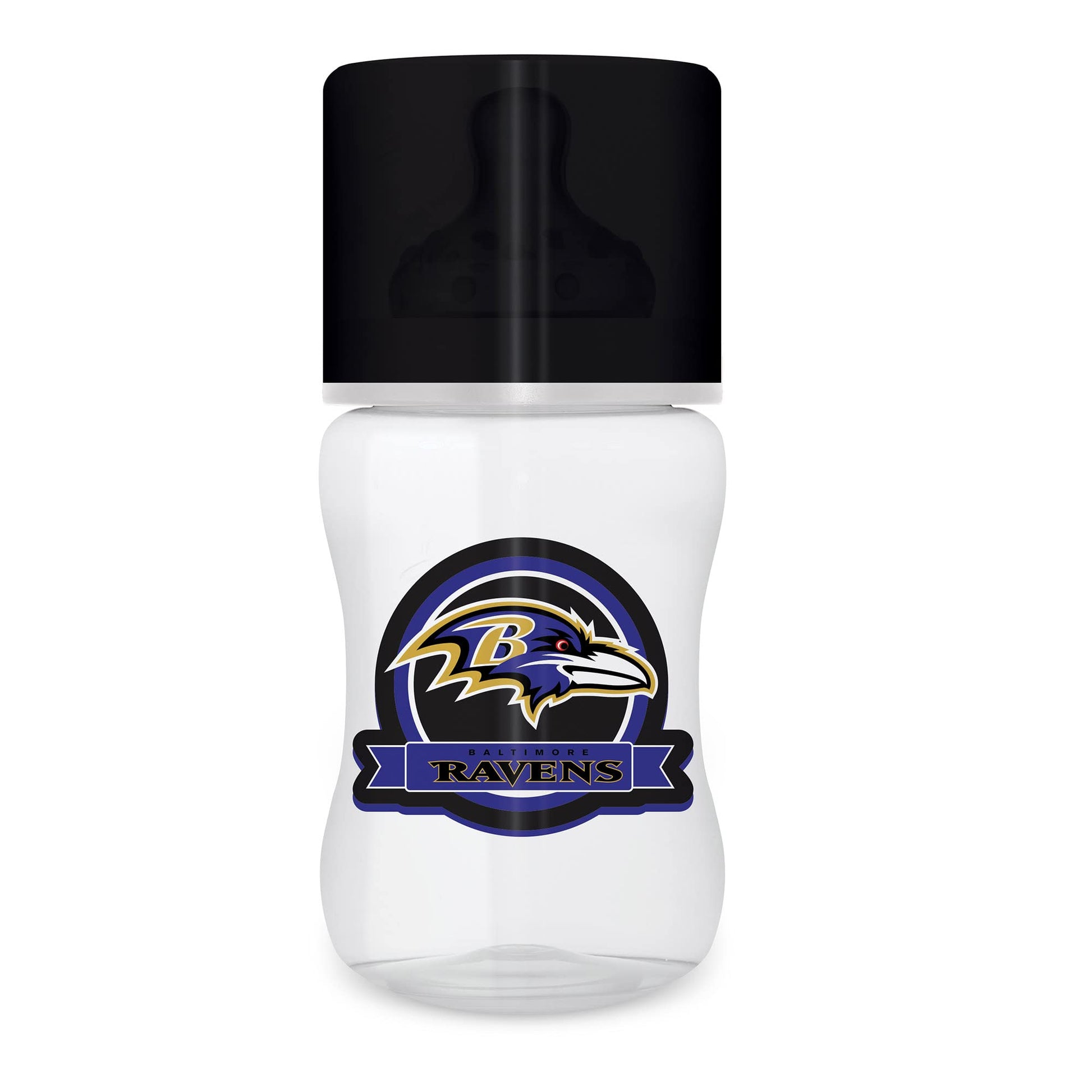 BabyFanatic Baby Bottle - NFL Baltimore Ravens - Officially Licensed for Your Little Fans Meal Time