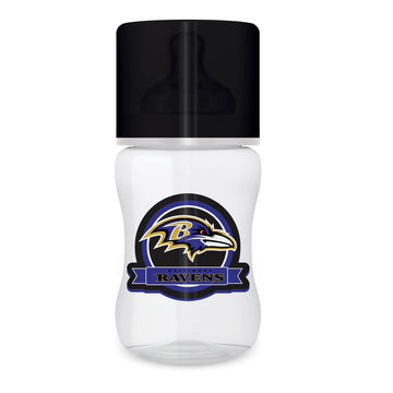 BabyFanatic Baby Bottle - NFL Baltimore Ravens - Officially Licensed for Your Little Fans Meal Time