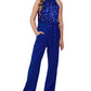 Grace Karin Blue Romper Size 8-10 Fashion Sequin Costumes Fashion Formal Romper Tween Overall