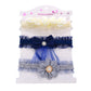 Syga Baby Headband Set Pack Of 3 For Girls (03 Years) | Soft Stretchable Rose Flower & Bow Hairbands | NonSlip Infant Toddler 