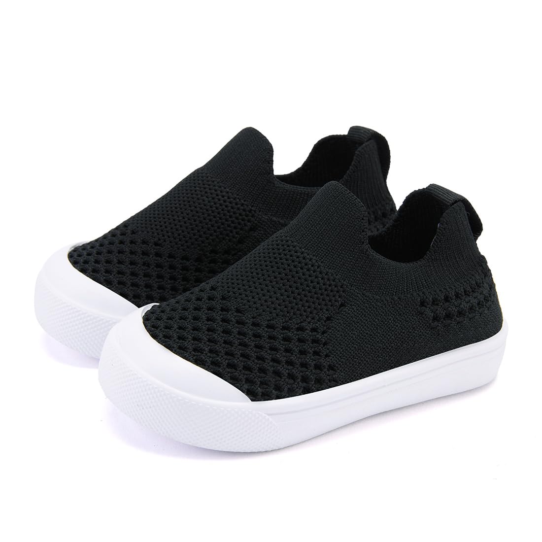 Baby Walking Shoes First Boy Girl Walker Infant Sock Tennis Mesh Sock Tennis Mesh Sneakers Breathable 6 9 12 18 24 Months Black