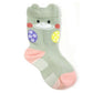 Wrapables Peek A Boo Animal Non-Skid Toddler Socks (Set Of 6), Small