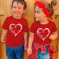 Toddler Valentine'S Day Shirts Boys Girls Cute Love Heart Graphic T-Shirt Casual Short Sleeve Tee Tops
