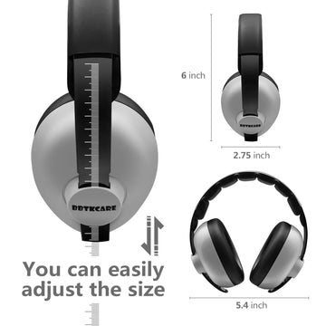 Bbtkcare Baby Noise Cancelling Headphones - Baby Ear Protection 3-36 Months - Comfortable Baby Headphones Against Hearing Damage