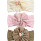 Baby Girl Flower Headbands, Soft Stretchy Head Wraps For Newborns, Infants & Toddlers, Cute Floral Hair Accessories For Baby Gir