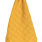 Giraffe Baby Comforter - Mustard Yellow Muslin with Organic Natural Rubber Teether | Safari Animal Soothing Toy | Soft, Easy-Gri