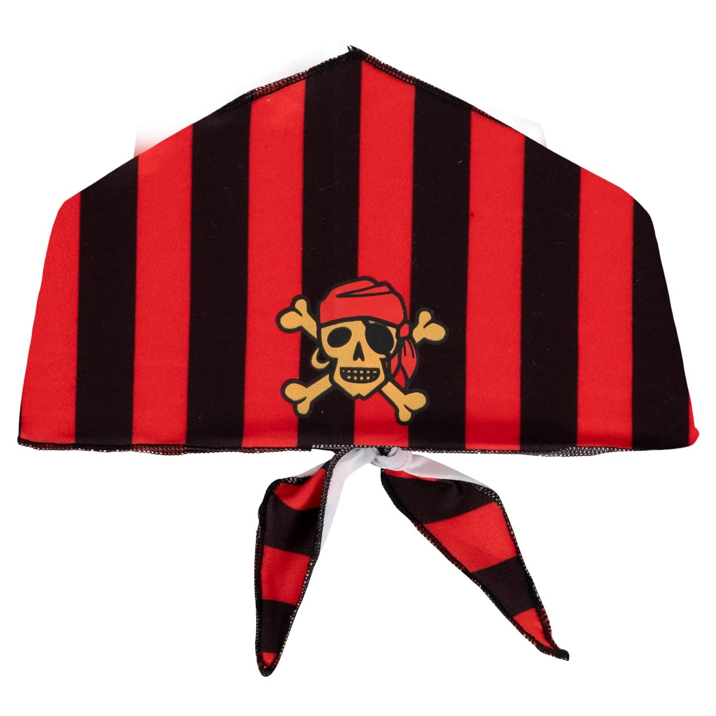 Auggle Baby Boy Outfits Pirate Set For Children Halloween Costume Kid Long Sleeve With Head Scarf (Red,4T)