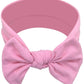 Babygiz Baby Girl Headbands-Infant,Toddler Cotton Handmade Hairbands With Bows Child Hair Accessories (White, Gray, Pink, Powder
