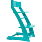 FORNEL Modern Wooden High Chair in Turquoise | The Adjustable Grow-with-Me Chair with a Stylish Pop of Color for Your Kitchen & 