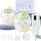 Hands Free Breast Pump K3,Portable Breastfeeding Pumps with Modes & 9 Levels,3 Fine-Tuned Rhythms,Leak-Proof & Low Noise Double 
